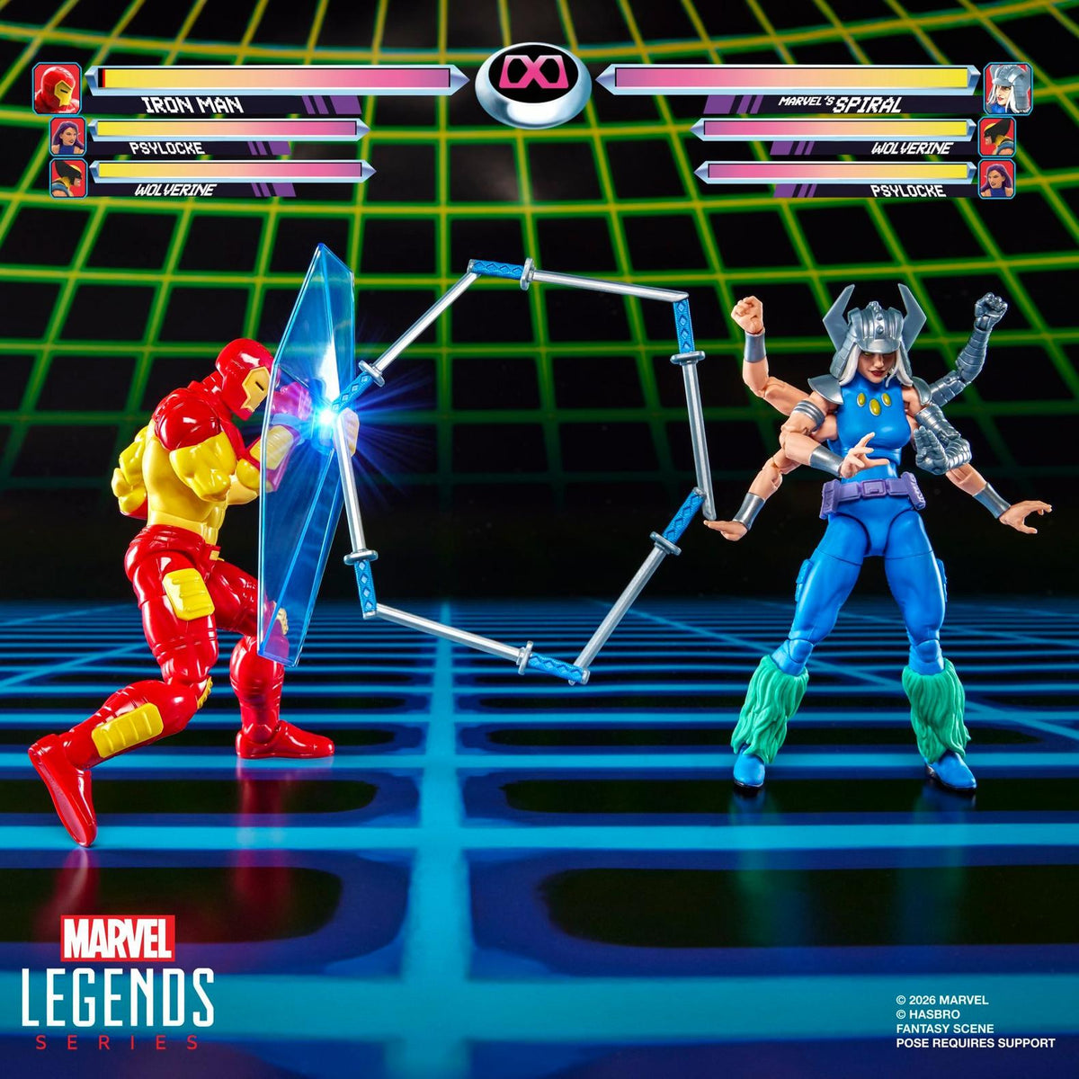 Spiral Vs. Iron Man MVC2 Gamerverse Hasbro Marvel Legends 2-Pack
