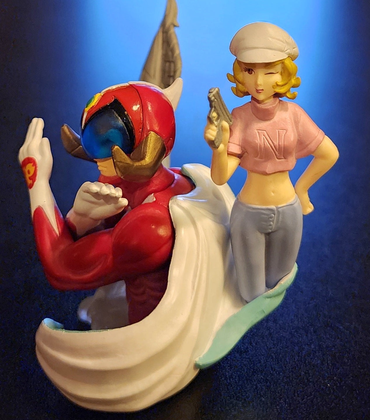 Hurricane Polymar Tatsunoko Mini Bust Bandai Figure