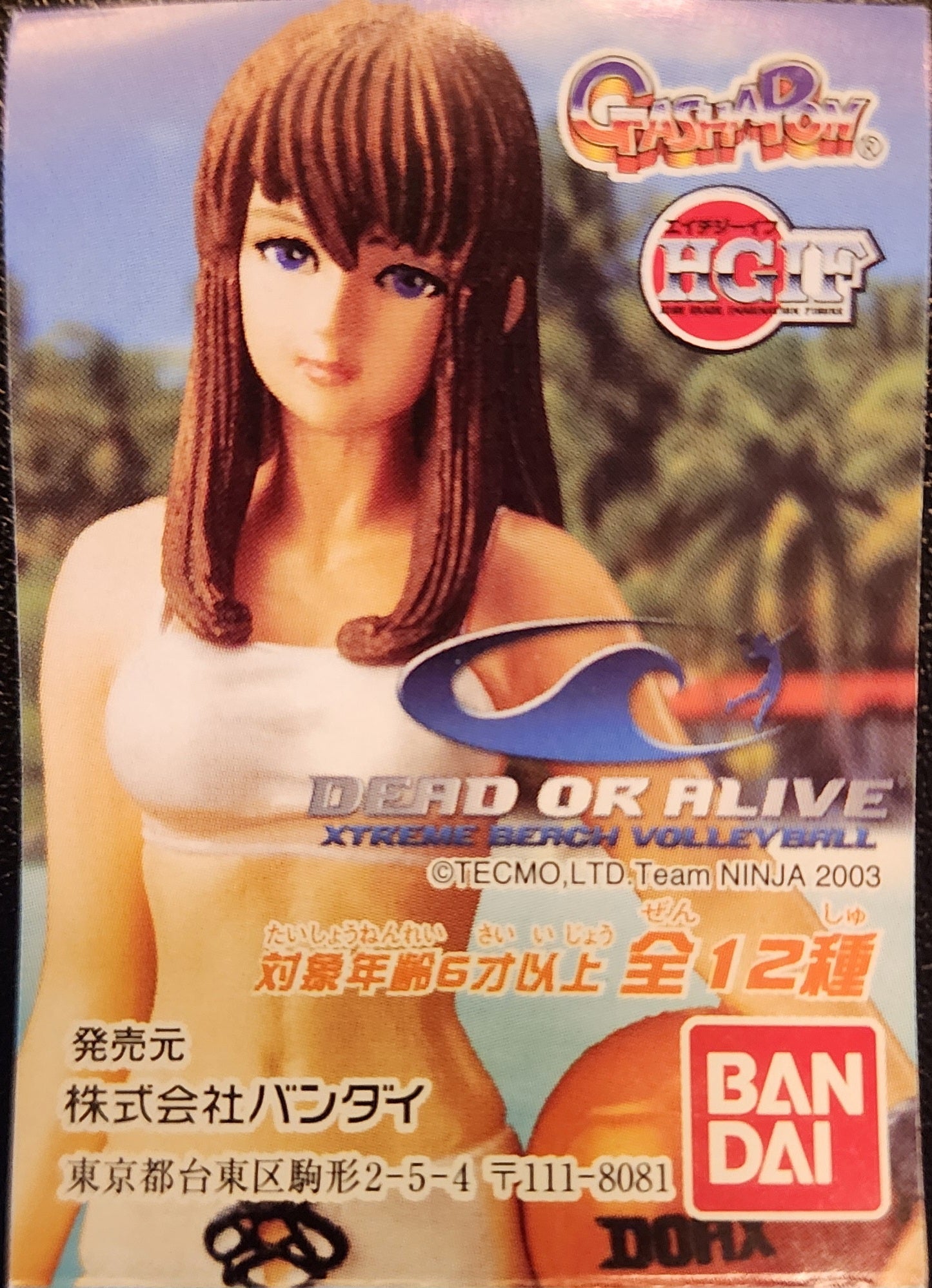Hitomi Dead or Alive Xtreme Volleyball Bandai Gashapon Figure 🏖☀️