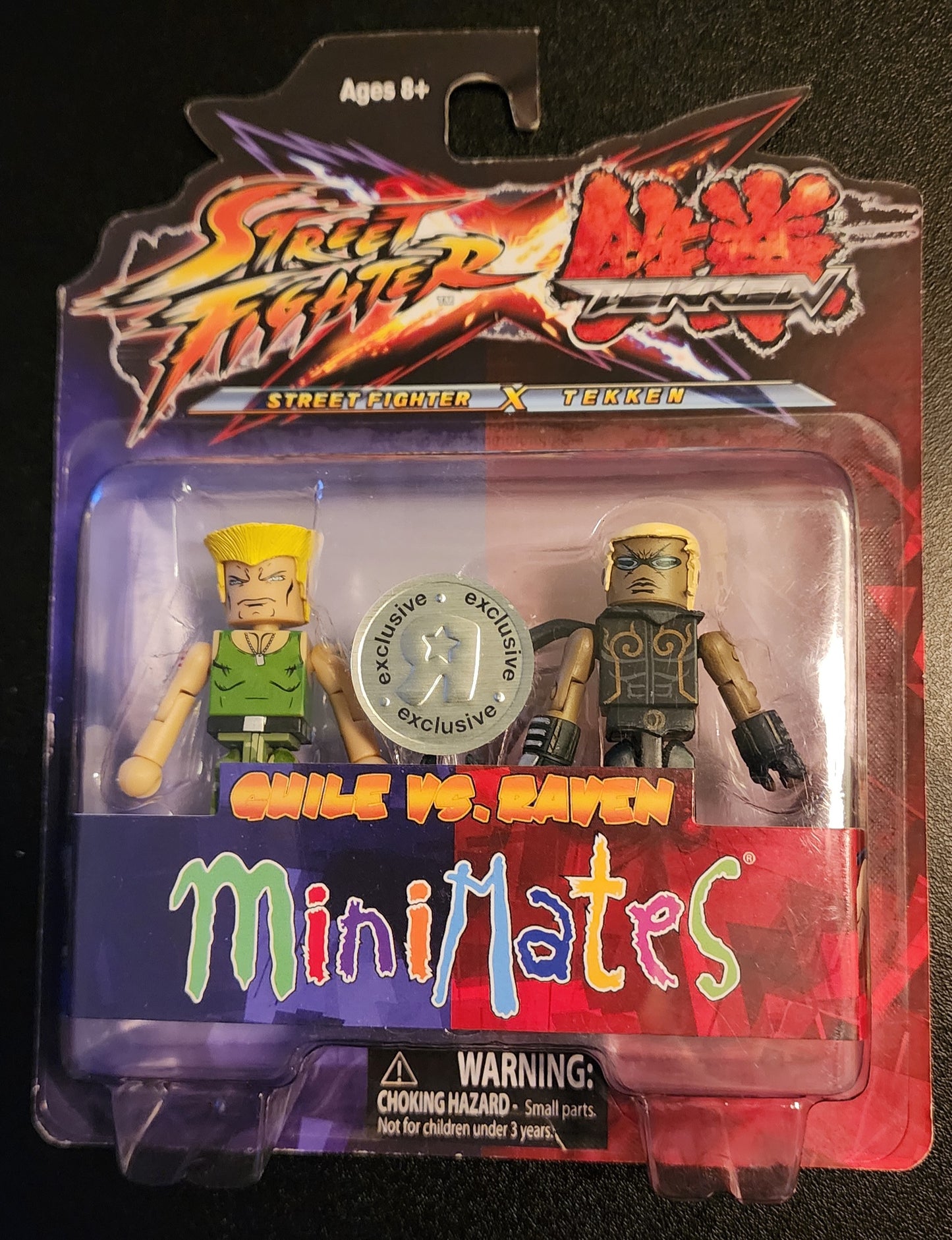 Street Fighter × Tekken MiniMates - Guile and Raven Figures