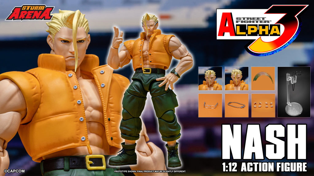 Charlie Nash Street Fighter Alpha 3 Storm Arena Action Figure