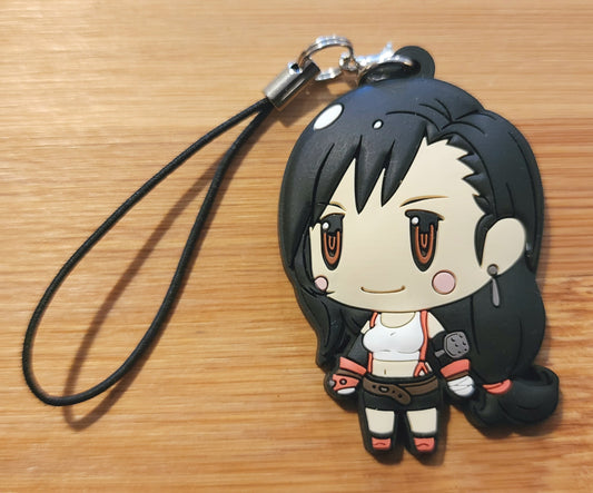 Tifa Lockheart Final Fantasy 7 Theatrhythm Rubber Keychain Strap