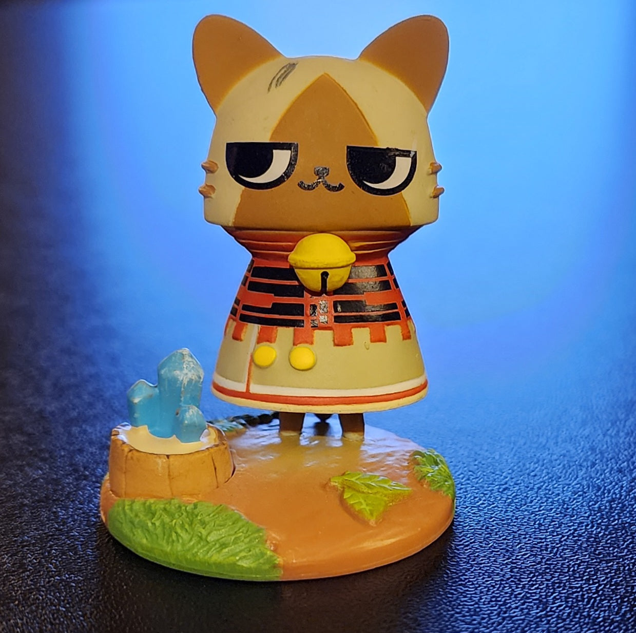 Monster Hunter Chibi Cat Palico Mascot Figure (Bell / Mineral)