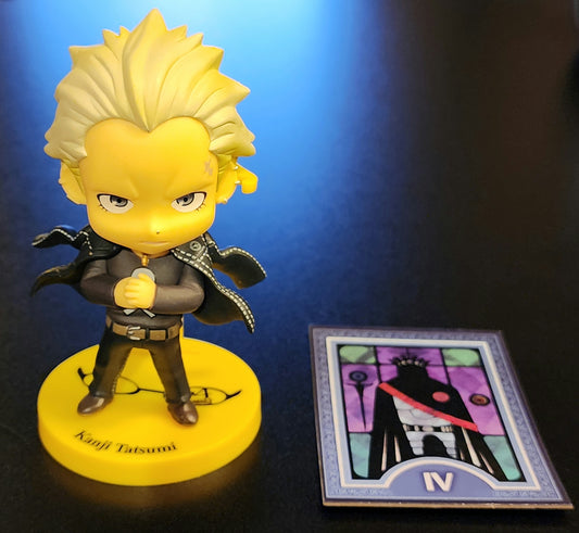 Persona 4 Kanji Tatsumi Happy Lottery Chibi Figure with Card