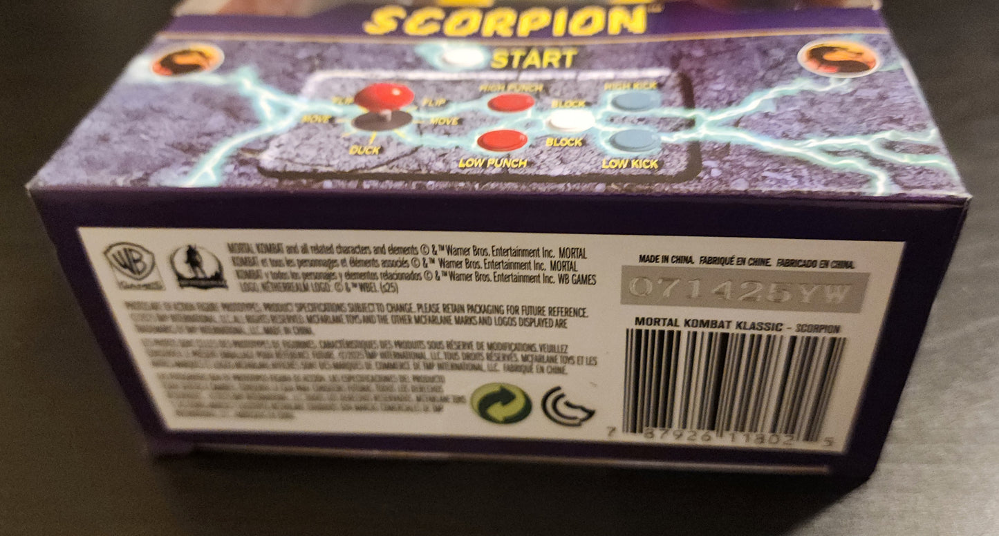 Scorpion Mortal Kombat Klassic McFarlane Action Figure (Sealed)