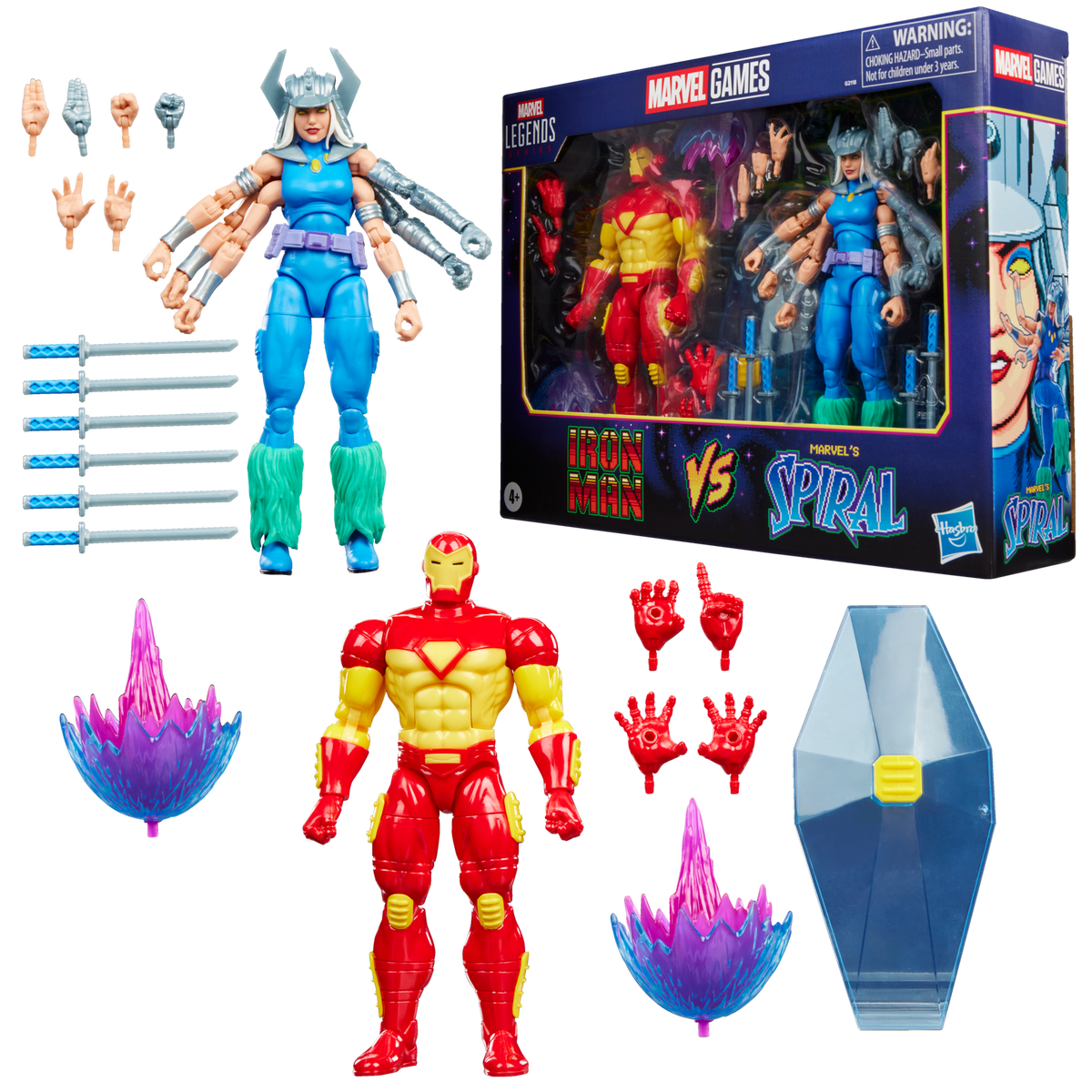 Spiral Vs. Iron Man MVC2 Gamerverse Hasbro Marvel Legends 2-Pack