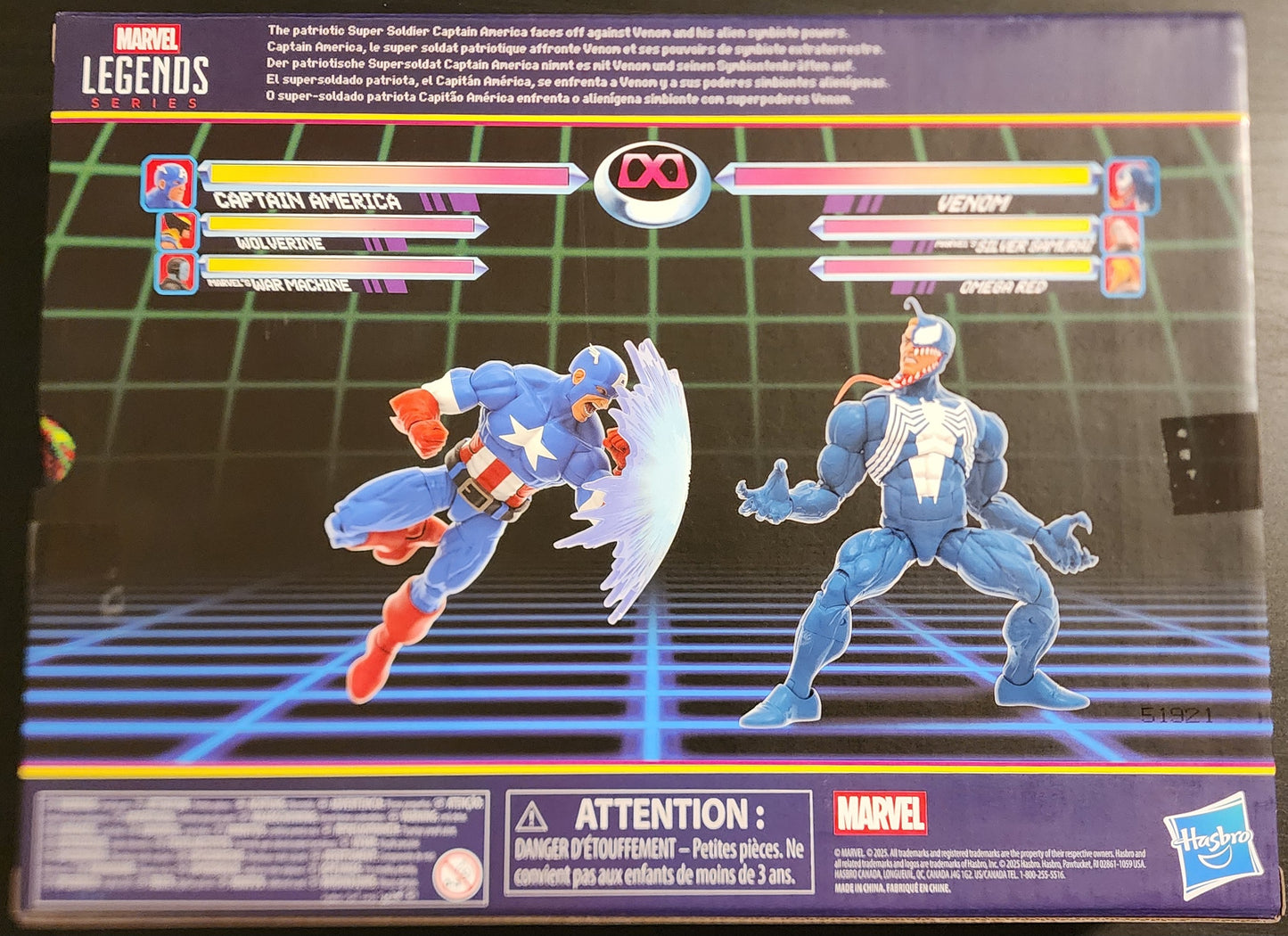 Captain America Vs. Venom MVC2 Gamerverse Hasbro Marvel Legends 2-Pack