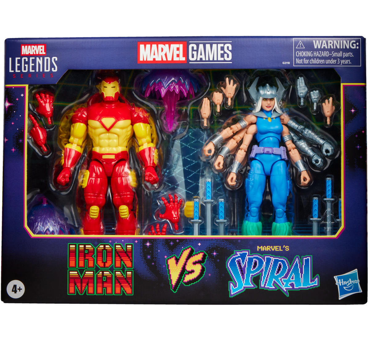Spiral Vs. Iron Man MVC2 Gamerverse Hasbro Marvel Legends 2-Pack