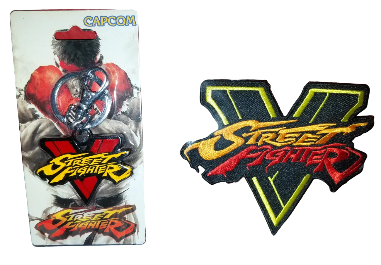 Street Fighter V Keychain and Patch