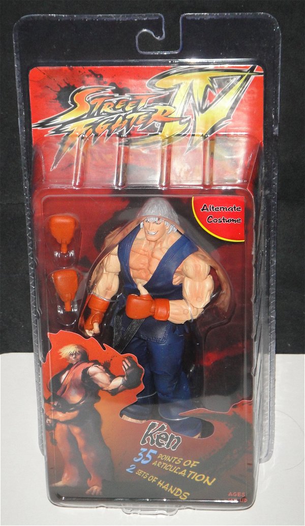 Ken Masters NECA Street Fighter IV Action Figure (Blue Version)