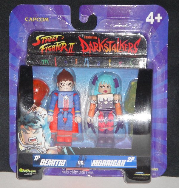 Street Fighter II Darkstalkers MiniMates Demitri Vs. Morrigan (Sealed)