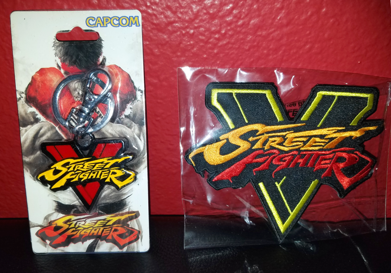 Street Fighter V Keychain and Patch